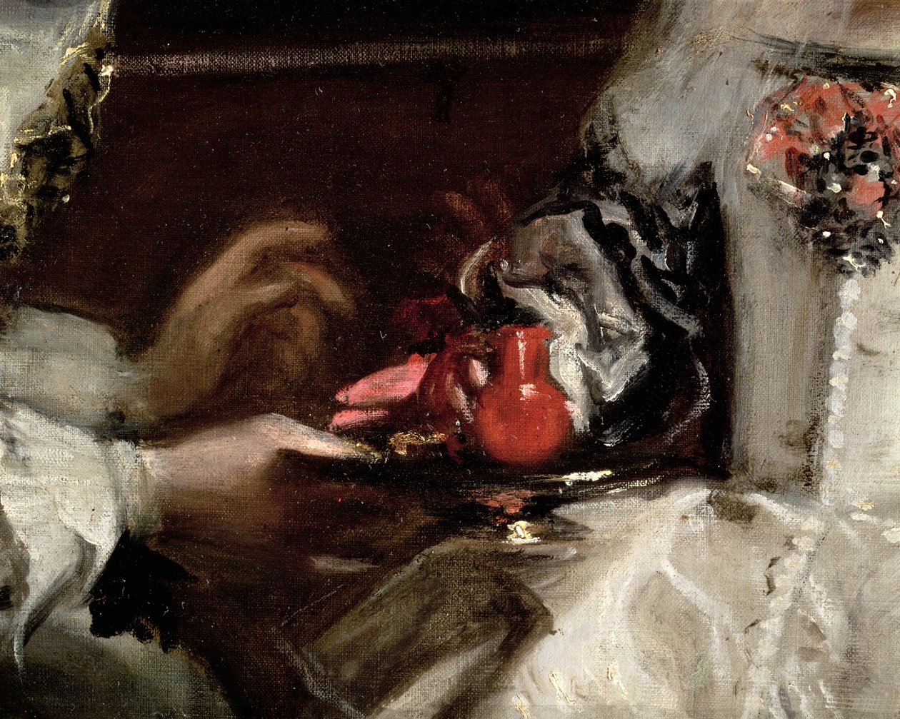 Brosjen til Infanta Margarita Maria, fra Las Meninas (detalj av 405) av Diego Velázquez