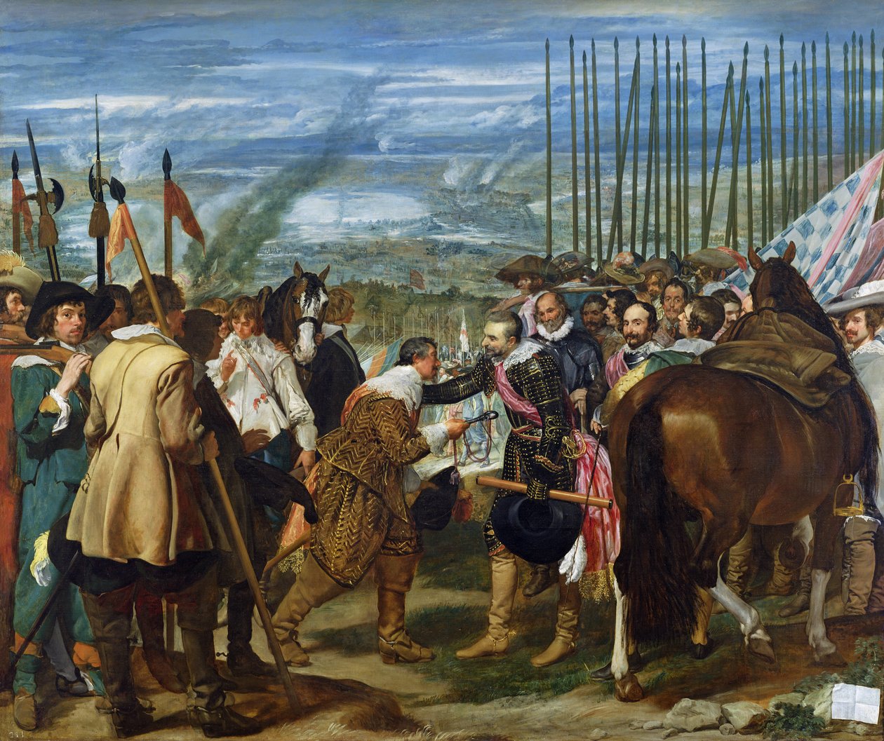 Overgivelsen av Breda, 1625, ca. 1635 (se også 68345) av Diego Velázquez