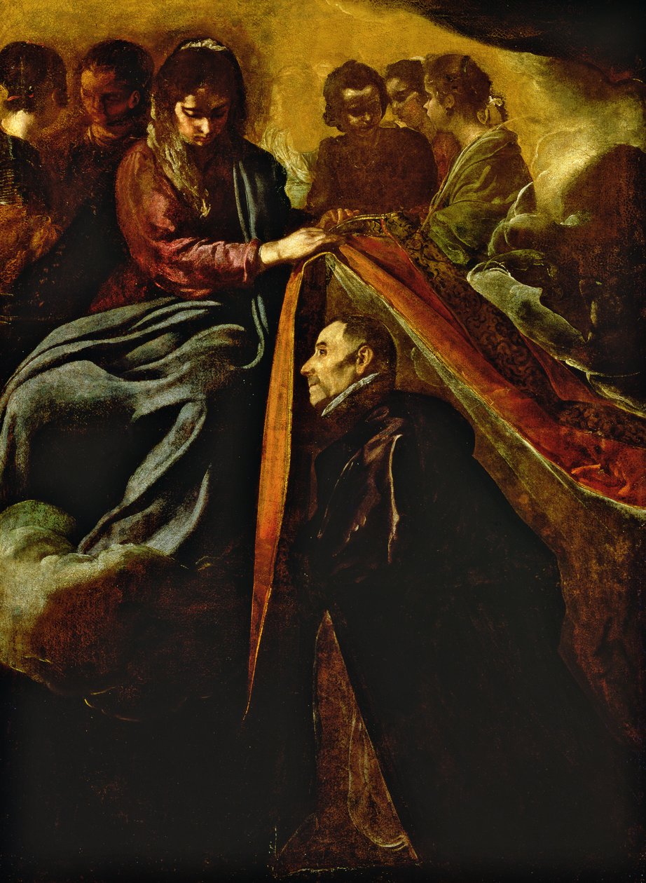 Jomfruen dukker opp for den hellige Ildephonsus og gir ham en kappe av Diego Velázquez