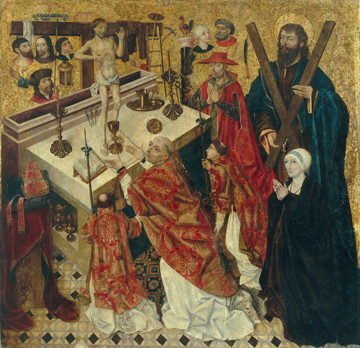Den hellige Gregoriusmesse av Diego la de Cruz