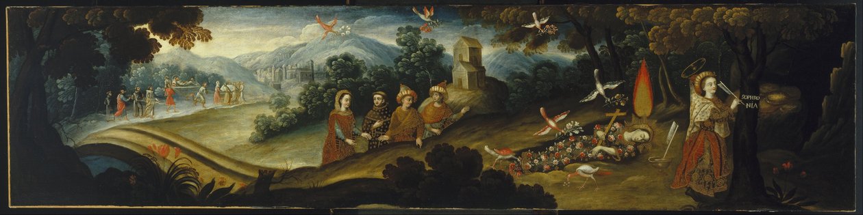 Legenden om St. Sophronia av Diego Quispe Tito