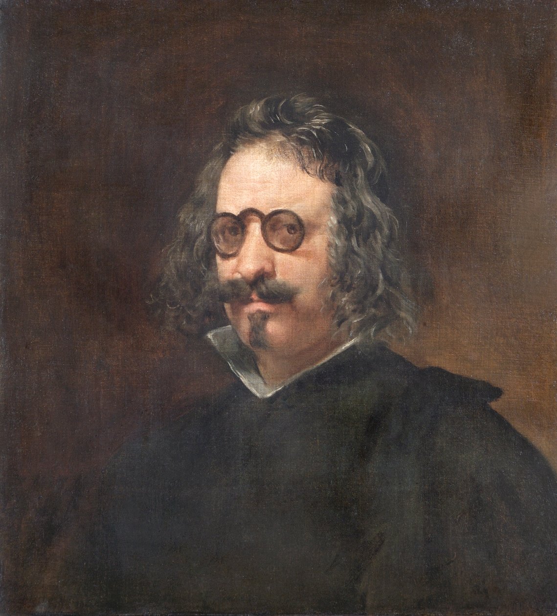 Francisco Gomez de Quevedo y Villegas av Diego Rodriguez de Silva (studio of) Velazquez