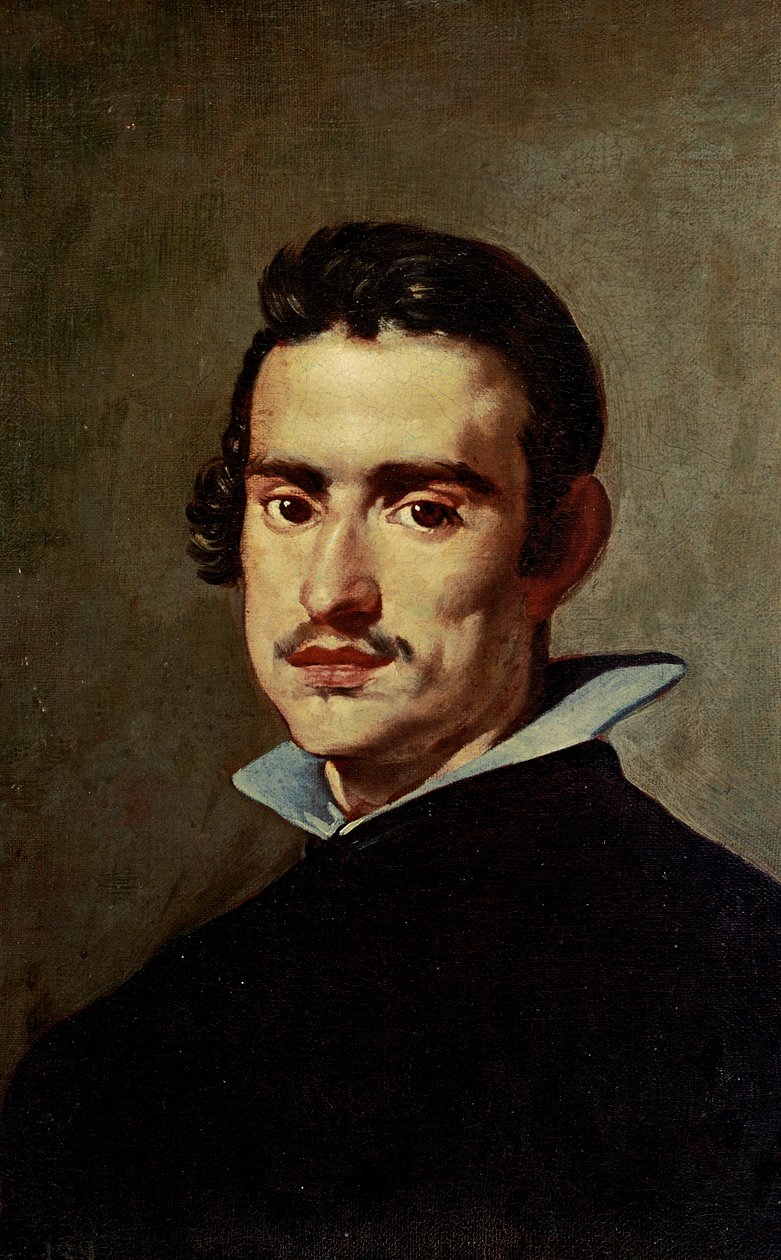 Byste av ung mann (selvportrett), ca. 1623 (olje på lerret) av Diego Rodriguez de Silva y Velazquez