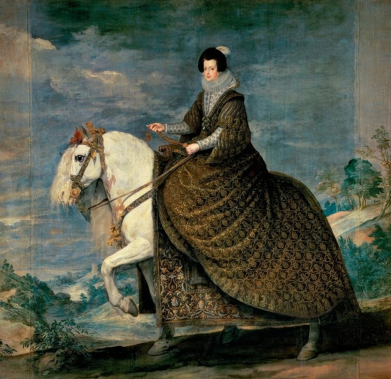 Isabella av Bourbon av Diego Velázquez