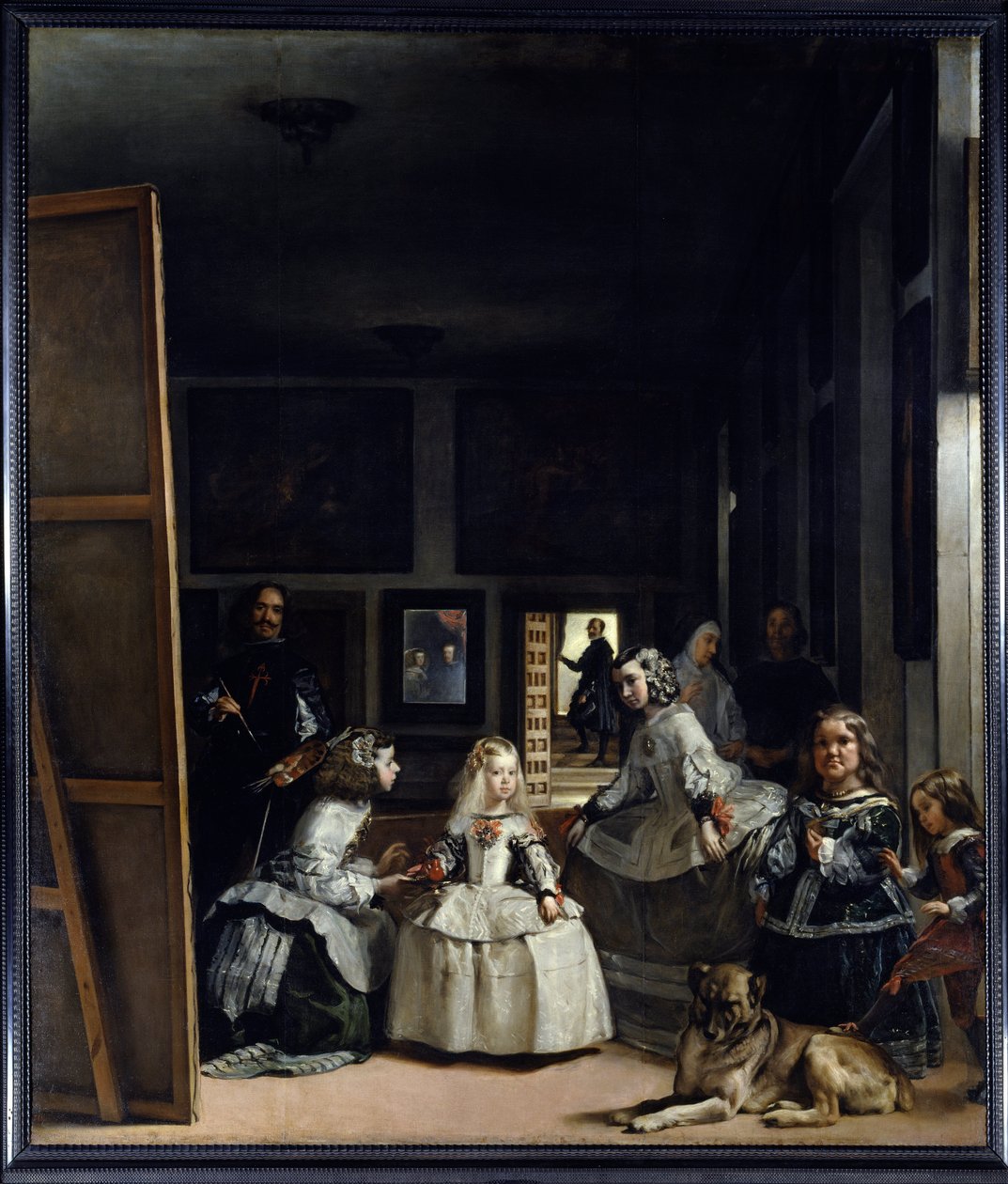 Las Meninas eller familien til Philip IV av Diego Rodriguez de Silva y Velazquez