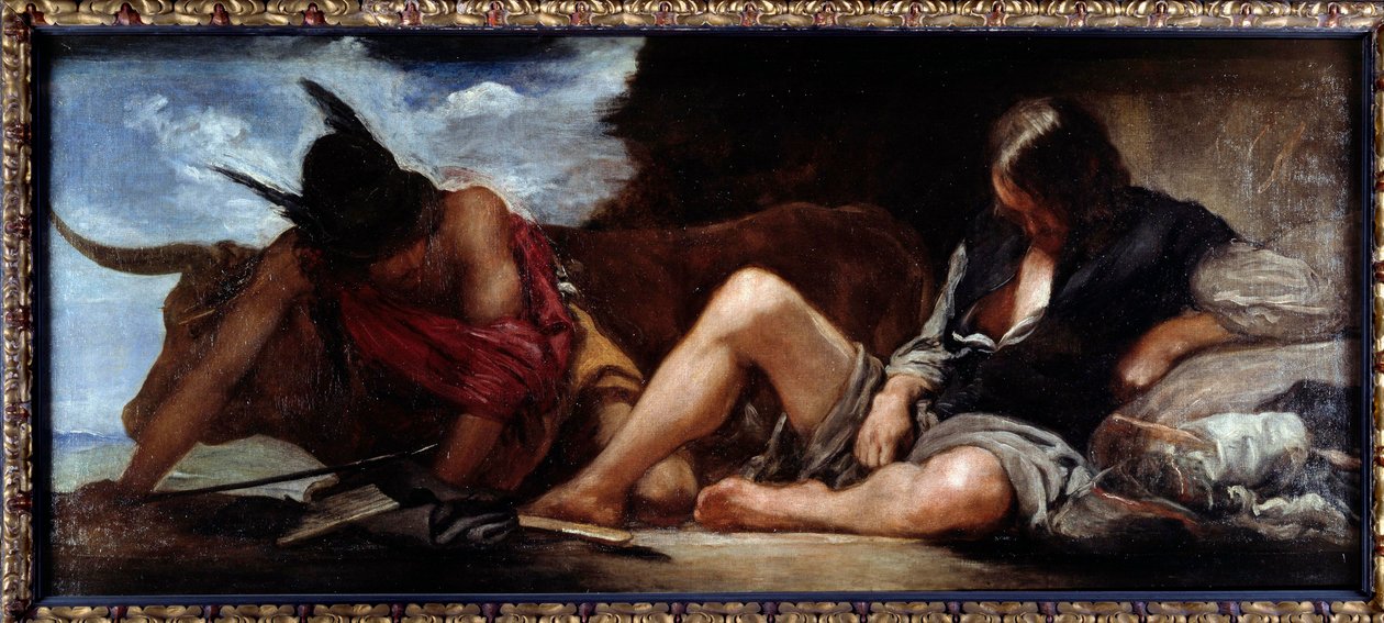 Mercury and Argos-maleri av Diego Velasquez (1599-1660) av Diego Velázquez