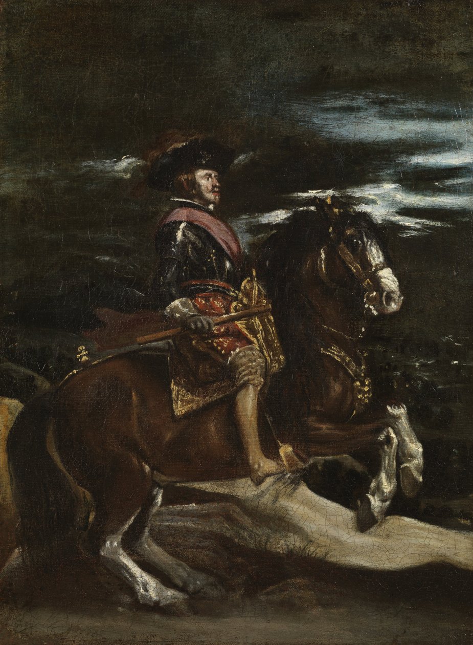 Filip IV til hest, ca. 1640-60 av Diego Velázquez