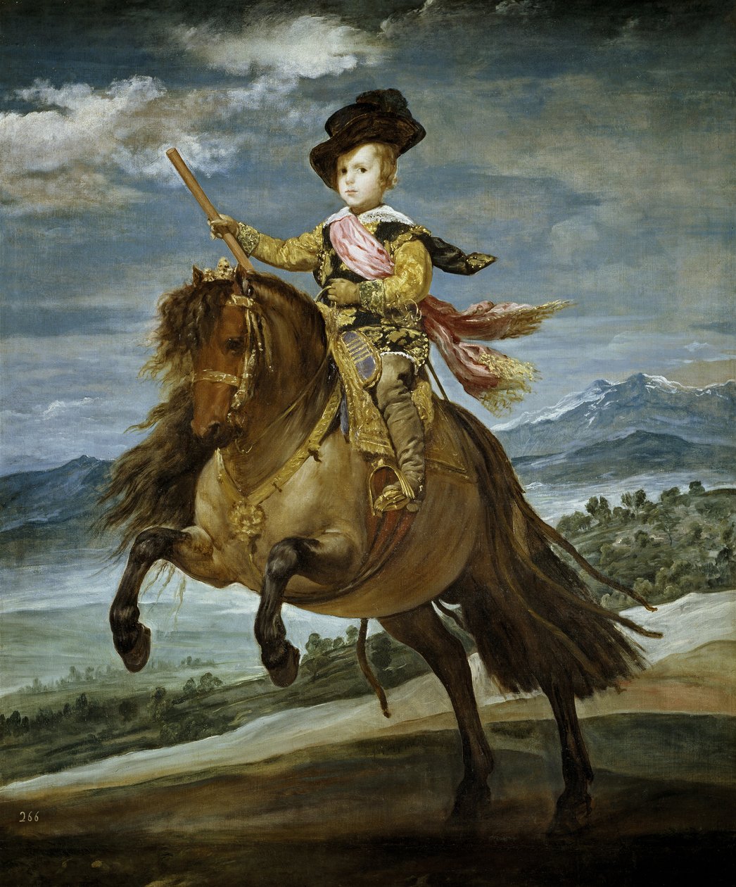 Ridesportrett av prins Balthasar Carlos (Balthazar-Charles av Spania eller Østerrike av Diego Velázquez