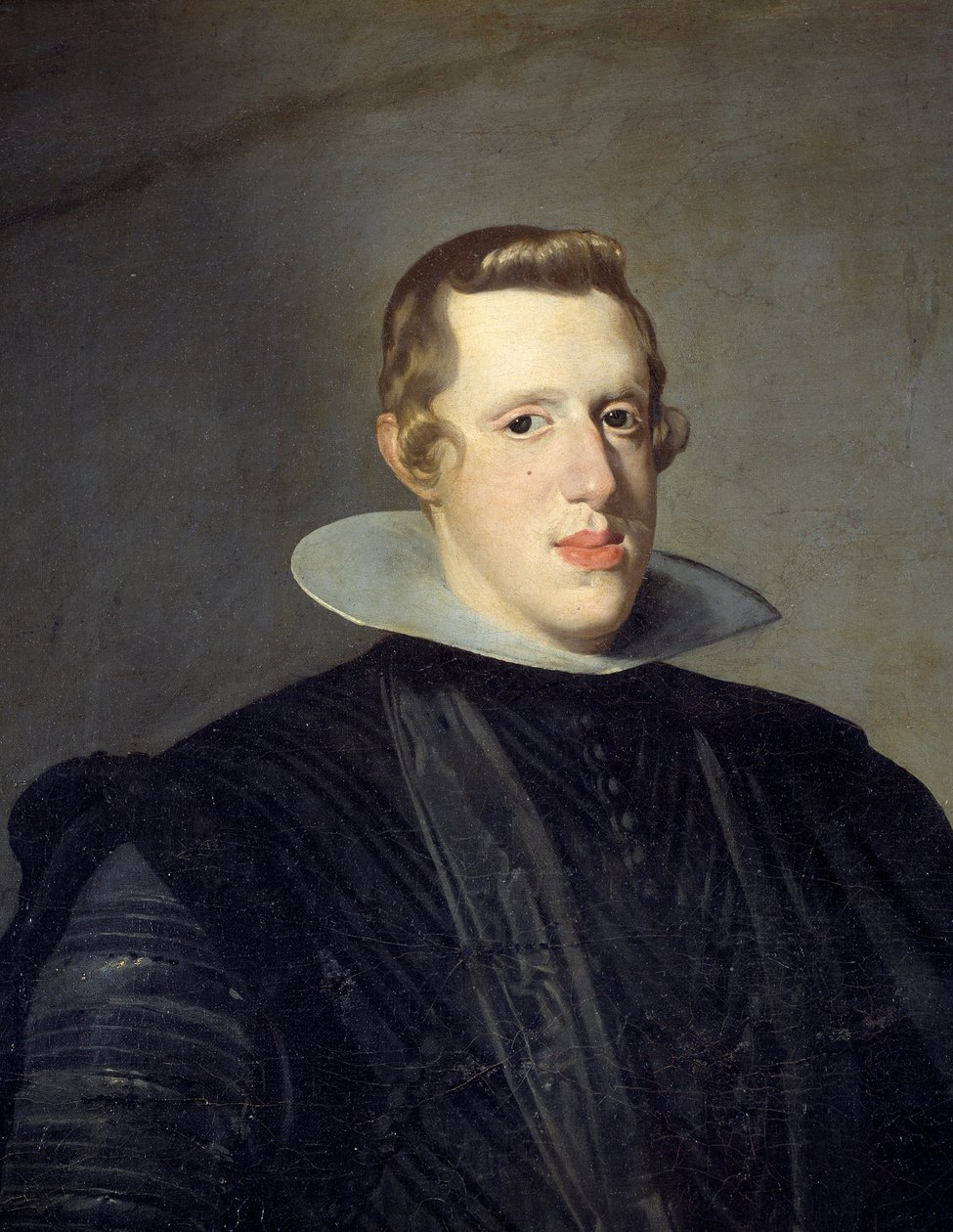 Portrett til fots av Filip IV (1605 - 1665). Detalj. Maleri av Diego Rodriguez de Silva y Velasquez (1599-1660) av Diego Velázquez