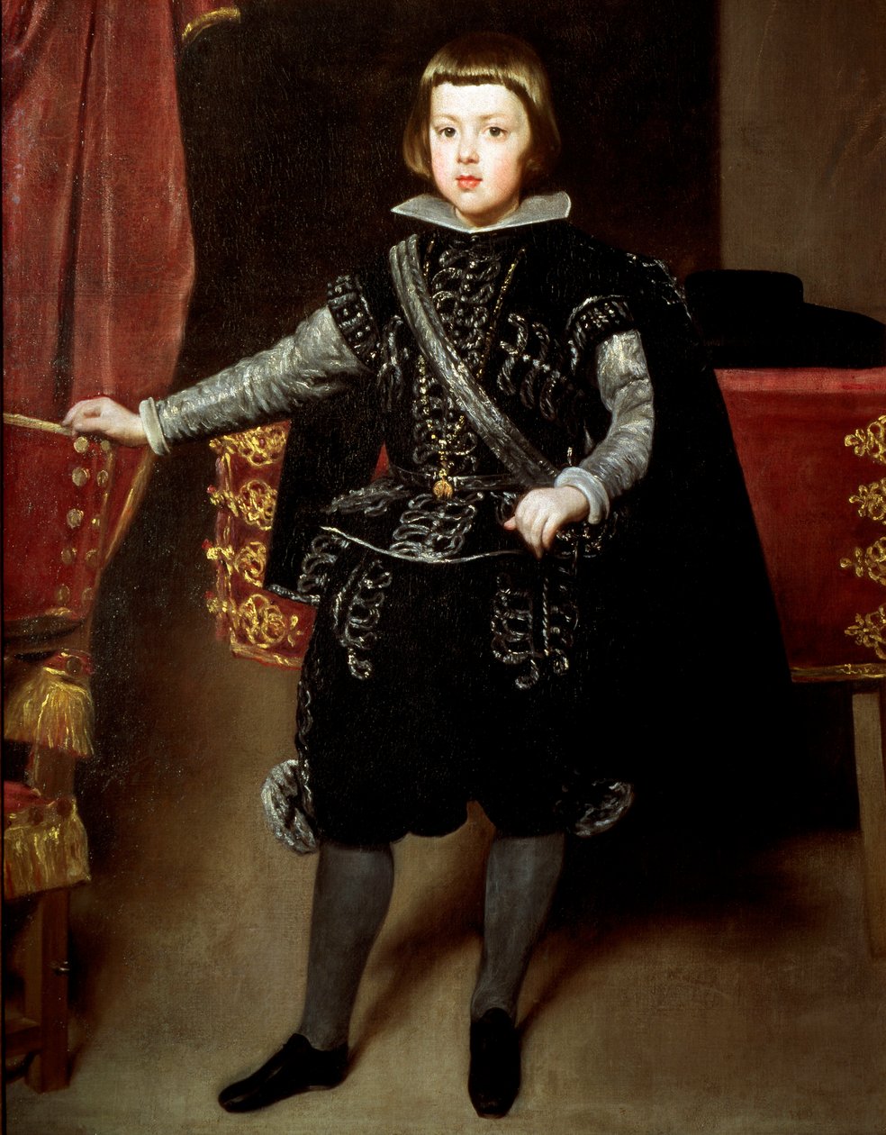 Portrett av Baltasar Carlos fra Spania (olje på lerret av Diego Velázquez