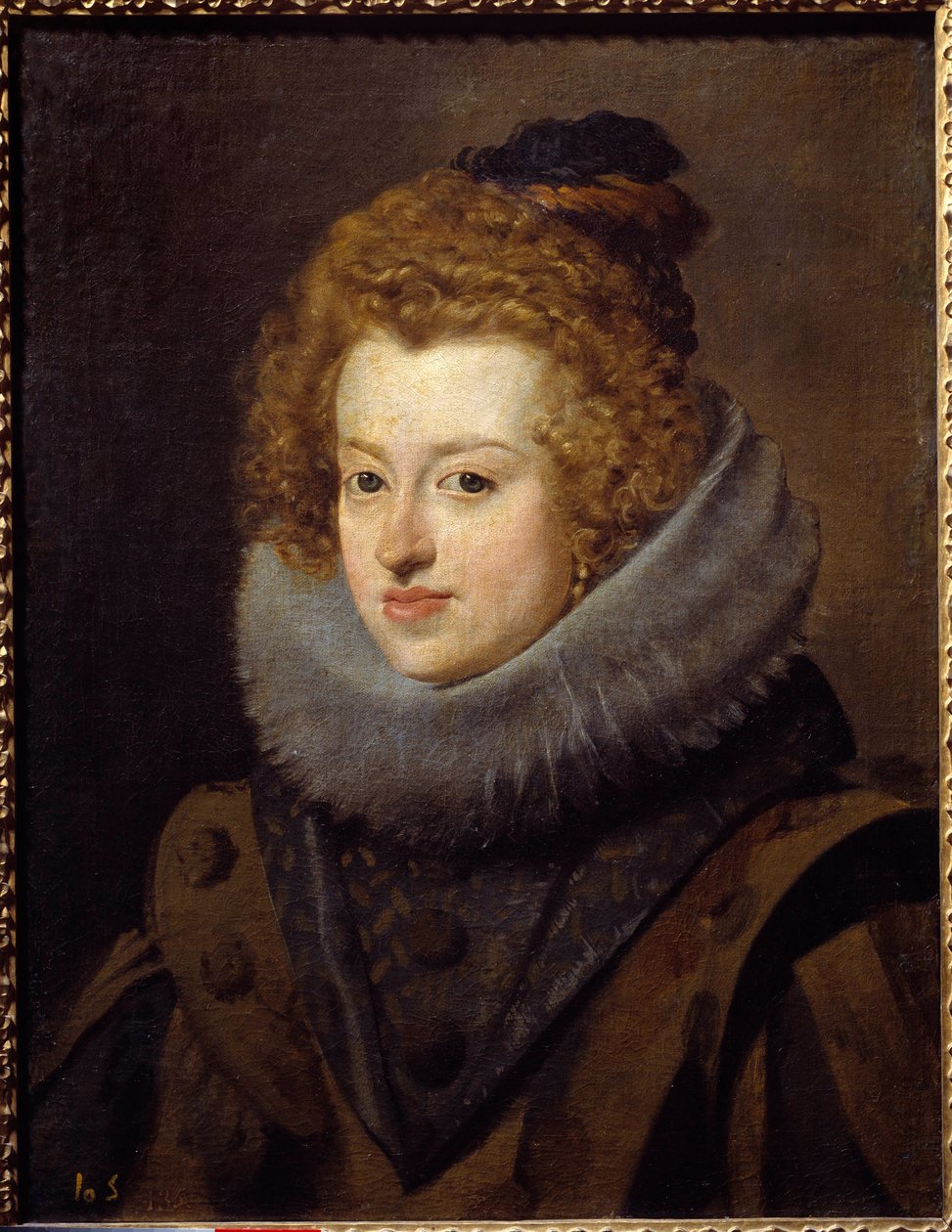 Portrett av Dona Maria, dronning av Ungarn (1606-1646). Maleri av Diego Rodriguez de Silva y Velasquez (1599-1660) av Diego Velázquez