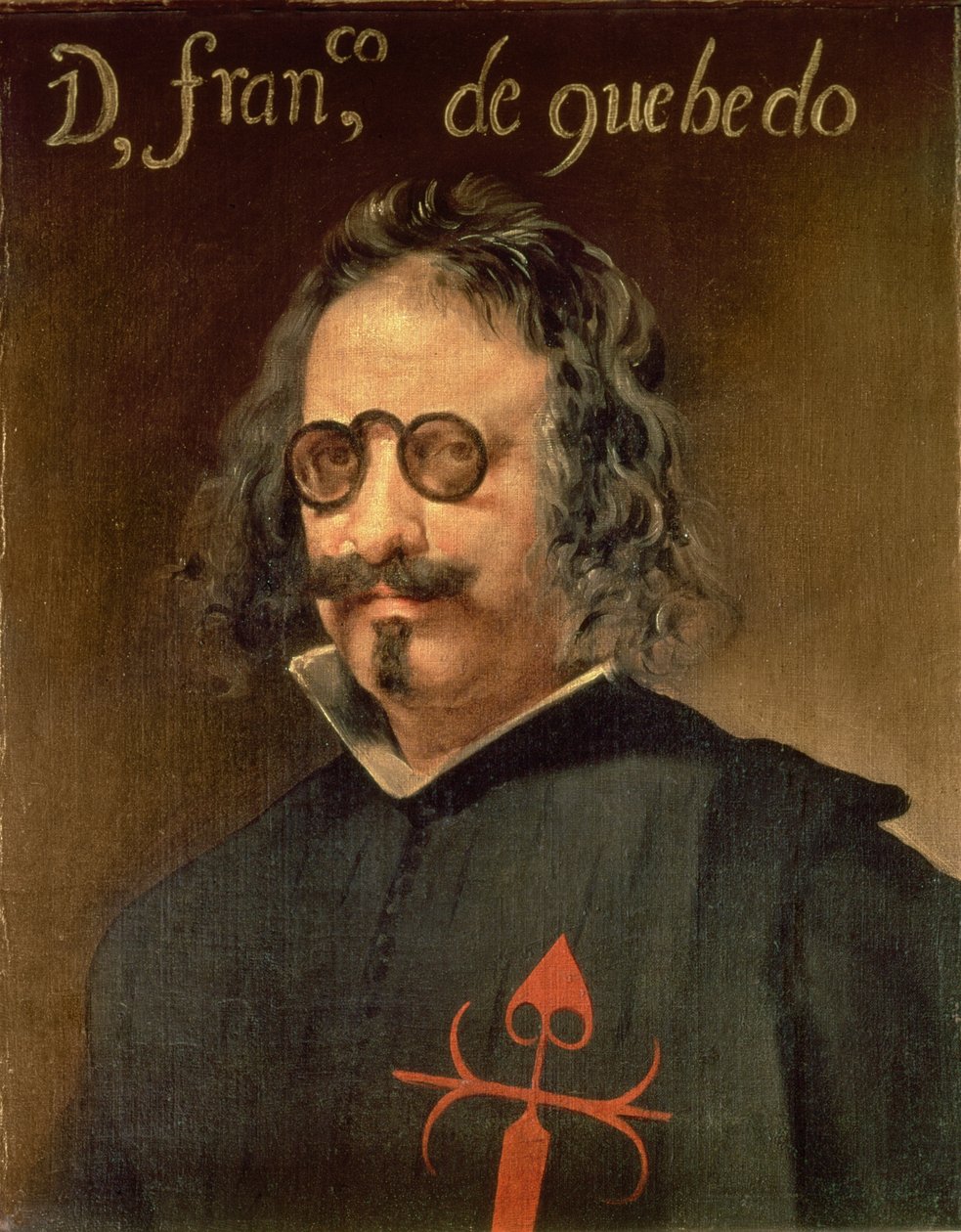 Portrett av Francisco de Quevedo y Villegas (1580-1645) (olje på lerret) av Diego Velázquez