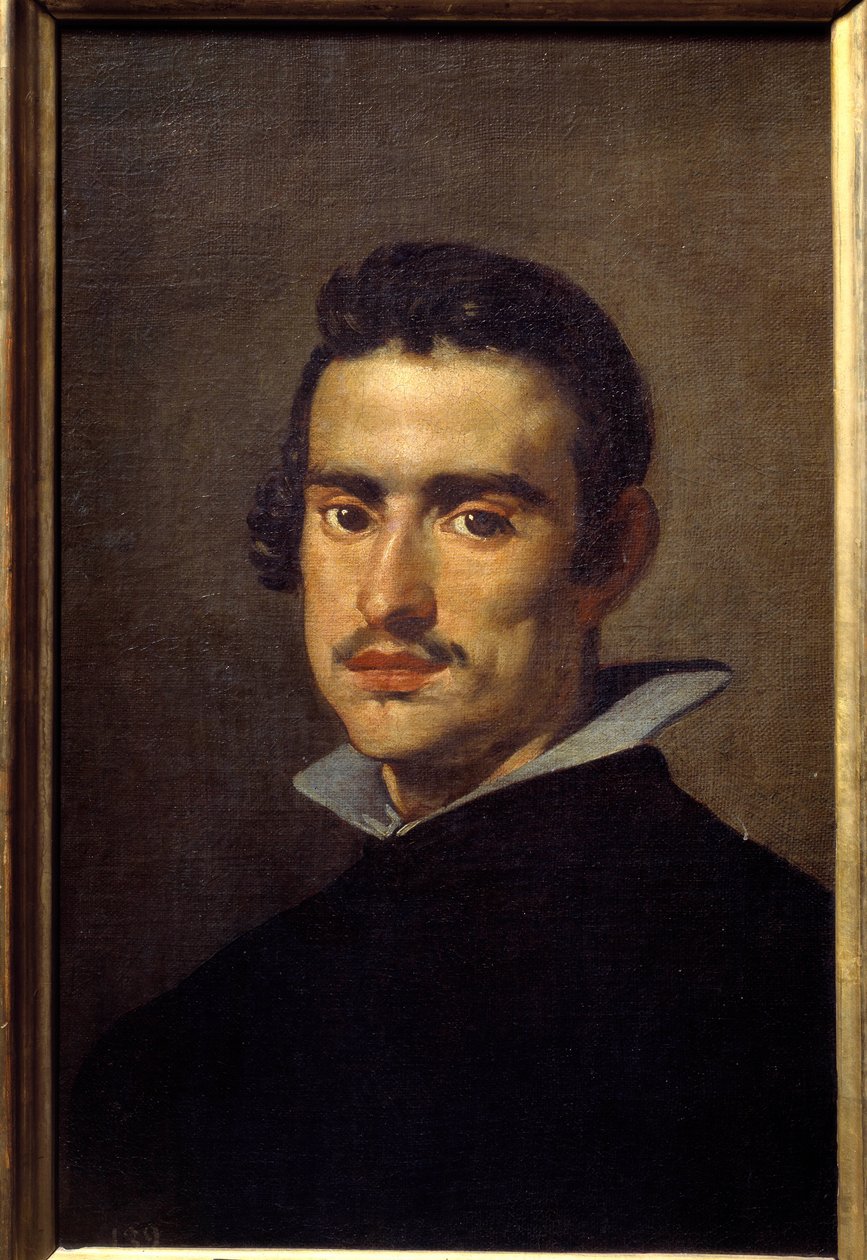 Portrett av en ung mann (antatt selvportrett). Maleri av Diego Rodriguez de Silva y Velasquez (1599-1660) av Diego Velázquez