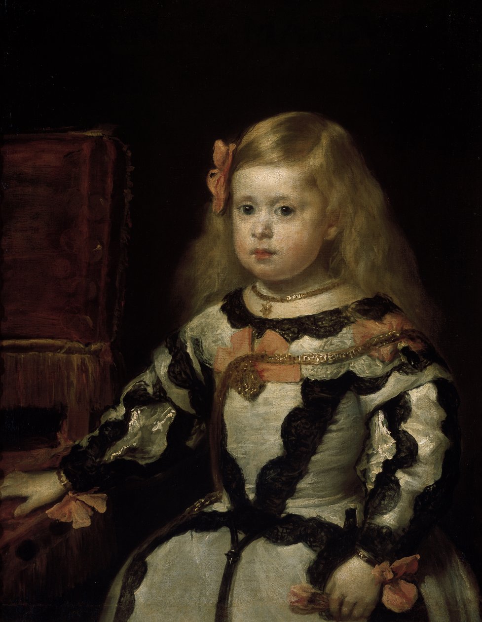 Portrett av Infanta Margherita på 4 år av Diego Rodriguez de Silva y Velazquez