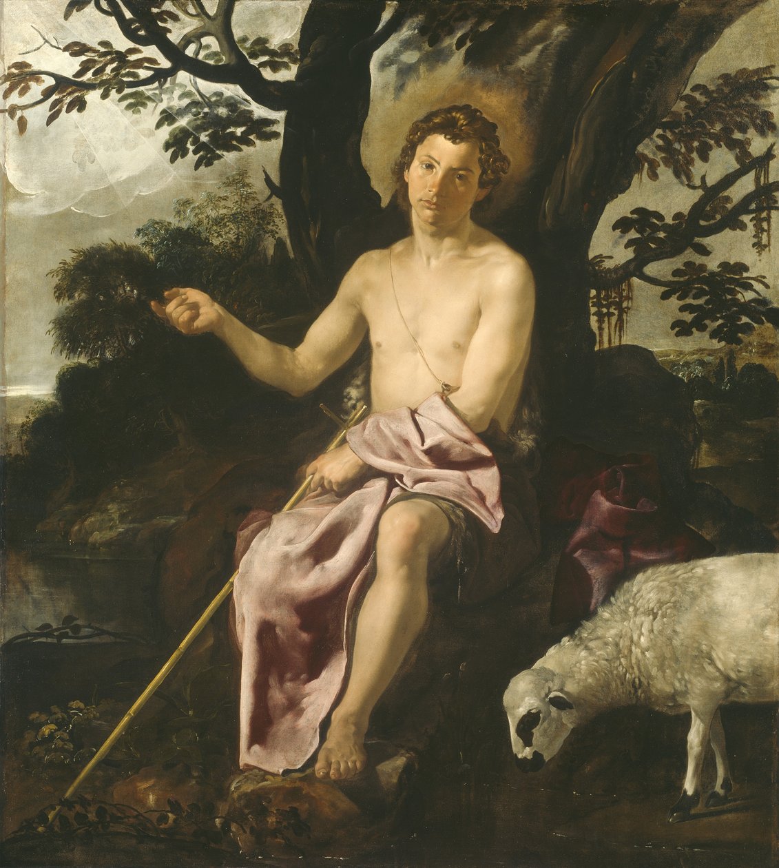 Døperen Johannes i villmarken, ca. 1622 av Diego Velázquez