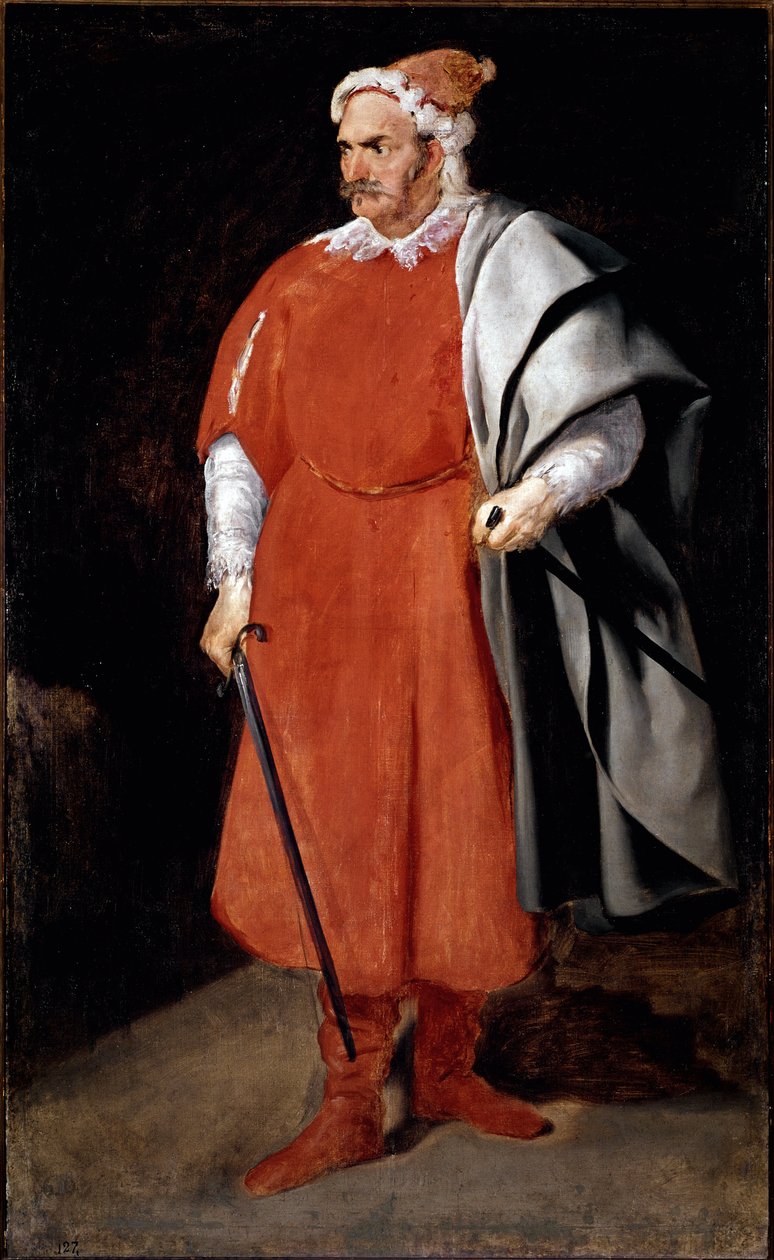The Jester Barbarroja (olje på lerret av Diego Velázquez