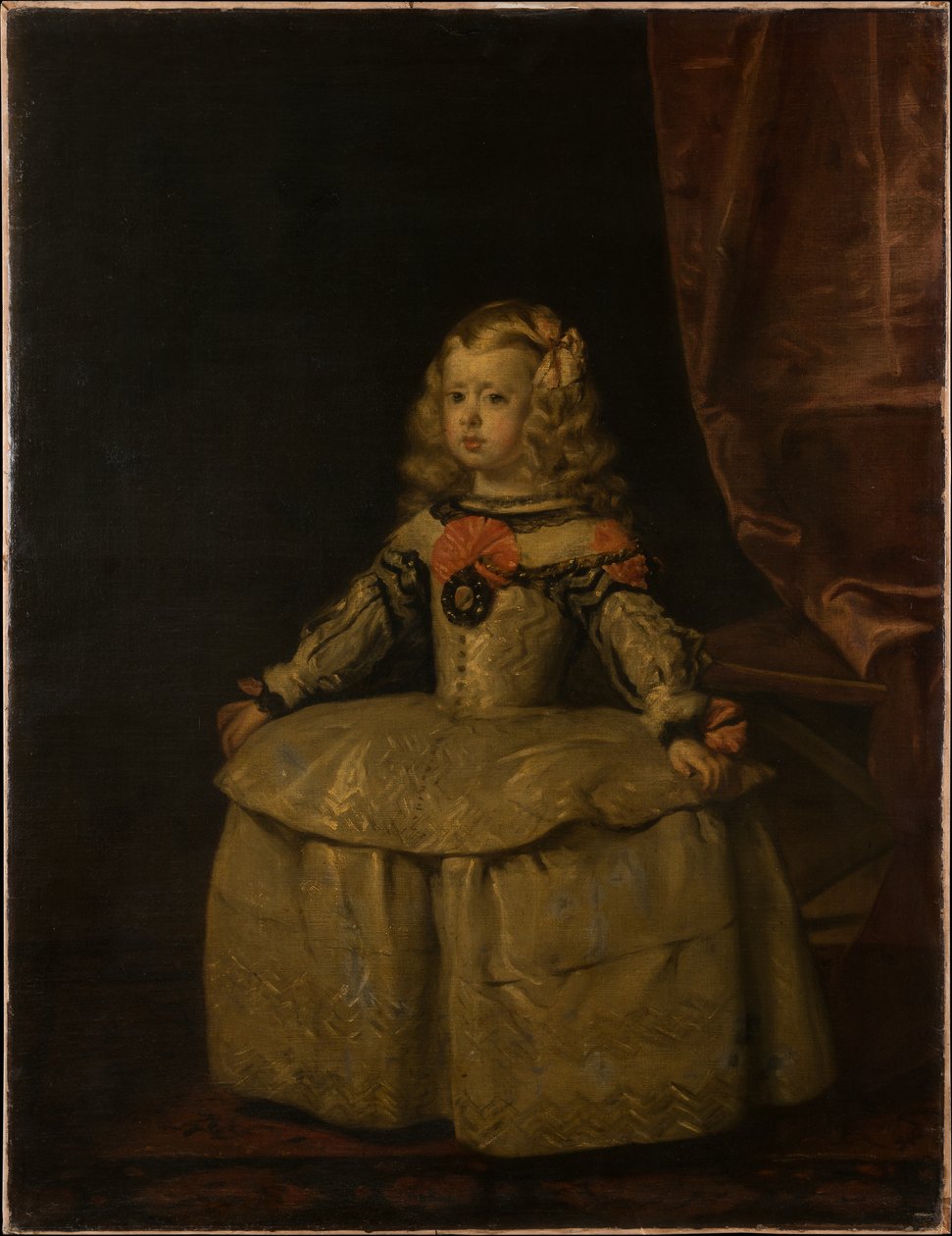 Portrett av infanta Margarita (1651-1673) av Diego Velázquez