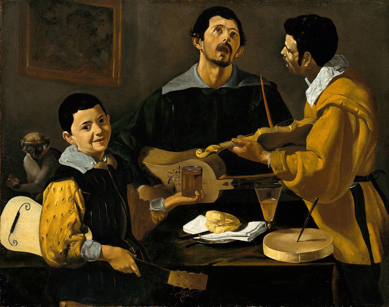 Tre musikere av Diego Velázquez