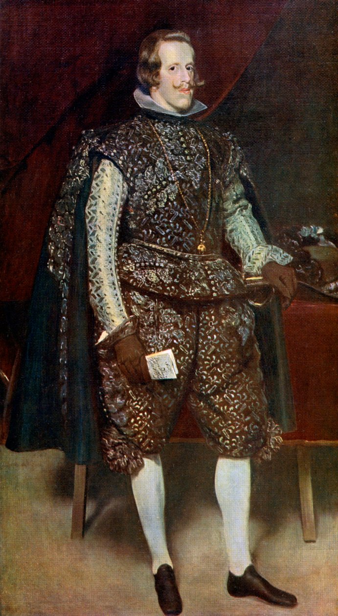 Filip IV av Spania i brunt og sølv, c1631-1632, 1912. av Diego Velázquez