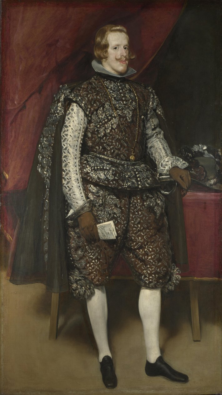 Filip IV av Spania i brunt og sølv, ca 1631 av Diego Velázquez
