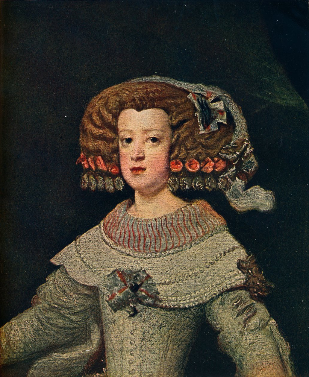 Portrett av dronning Marie-Anne, Mariana av Østerrike, 1652, 1910 av Diego Velázquez