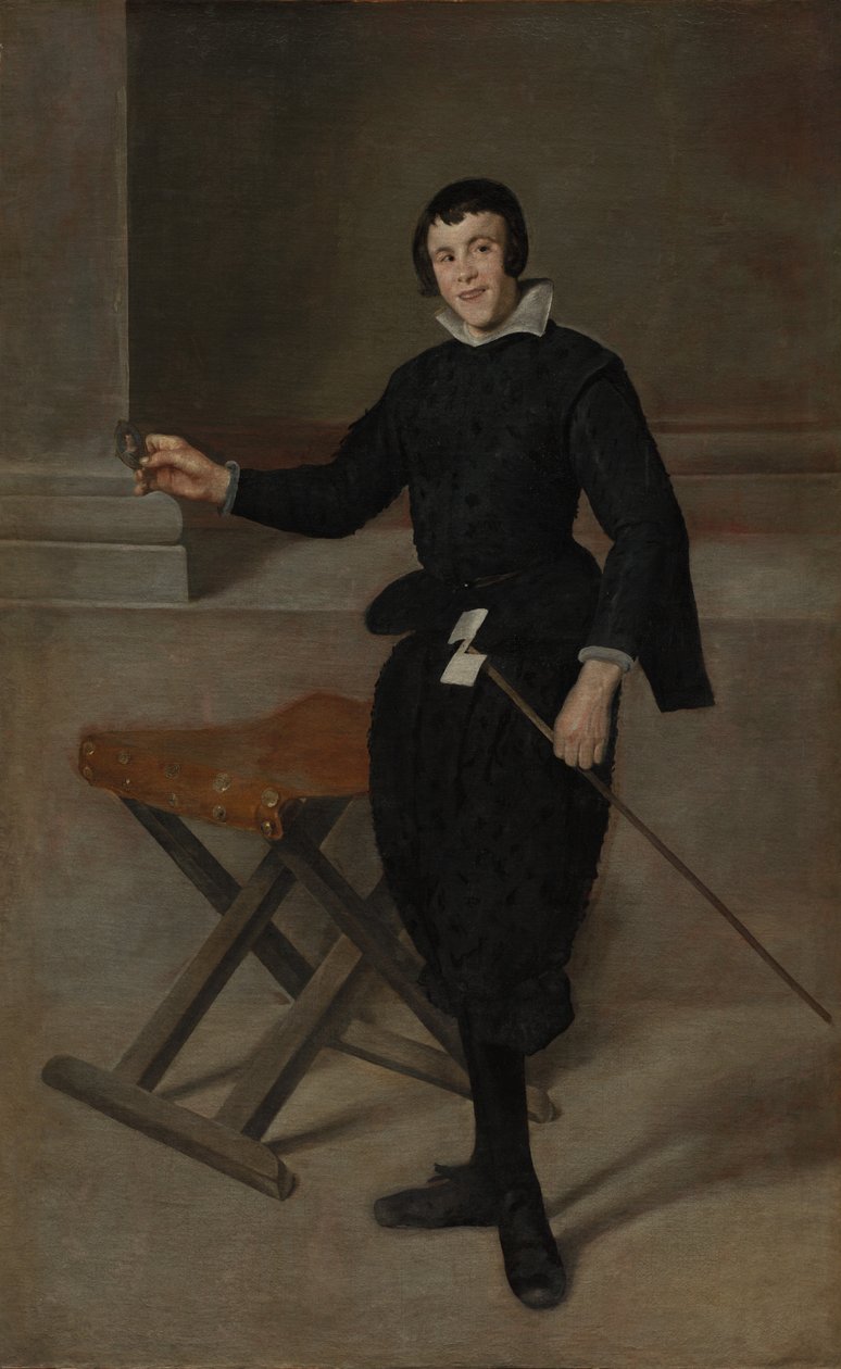 Portrett av Jester Calabazas, ca. 1631-32. av Diego Velázquez