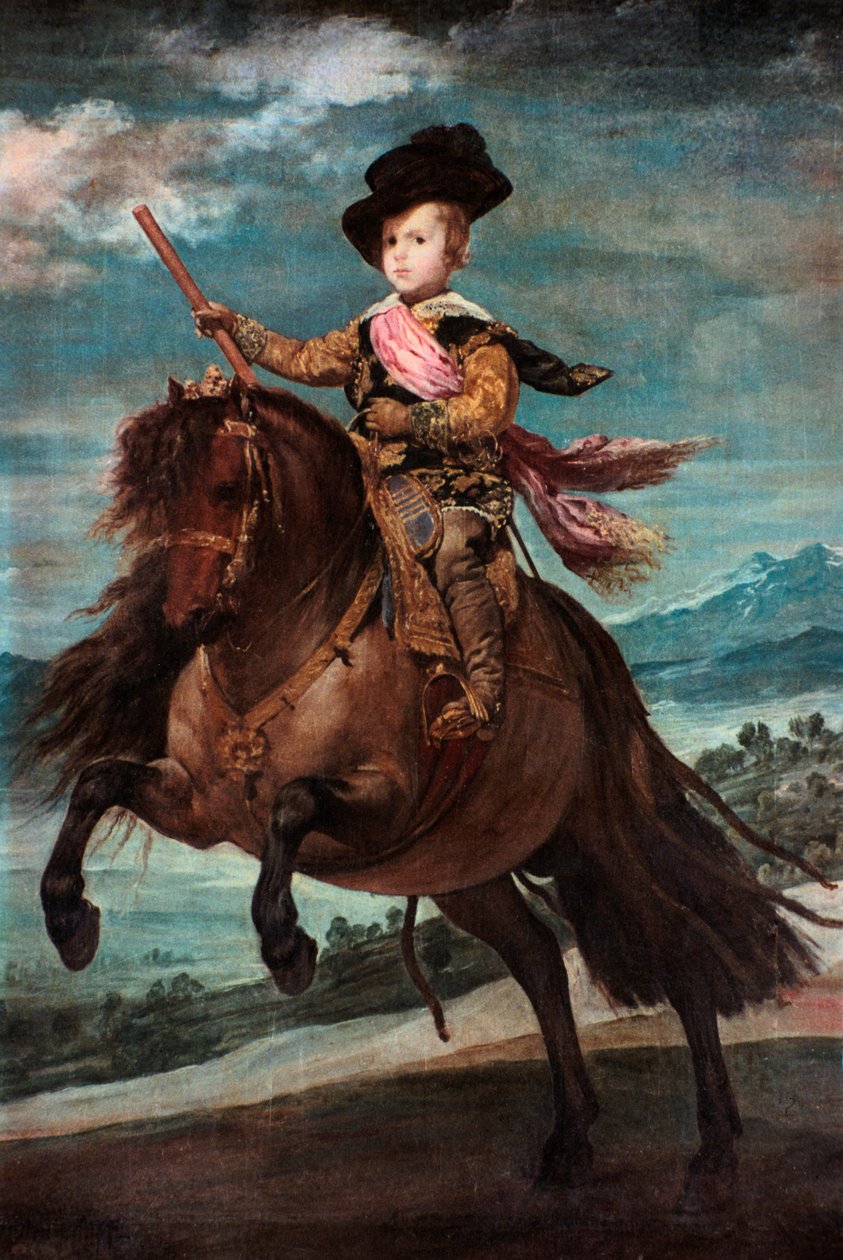Prins Baltasar Carlos til hest, 1635-36. av Diego Velázquez