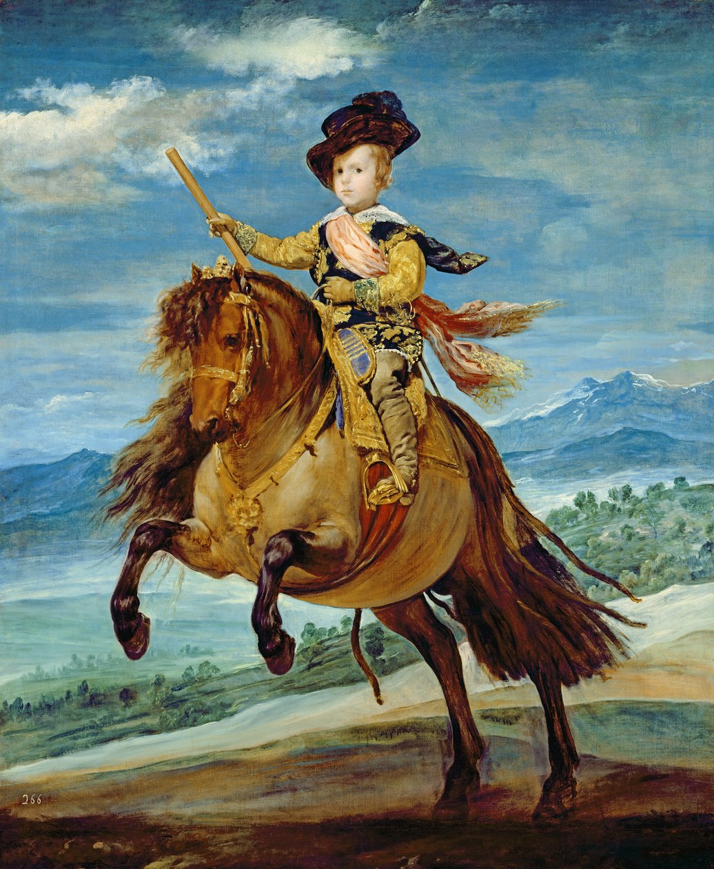 Prins Balthasar Carlos til hest, ca. 1635-36 av Diego Velázquez