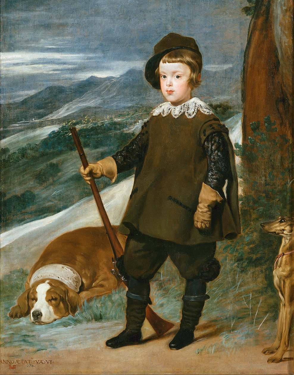 Prins Balthasar Charles som jeger av Diego Velázquez