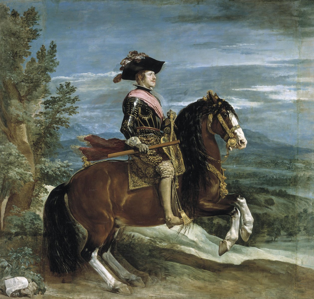 Ridesportrett av kong Filip IV av Spania av Diego Velázquez
