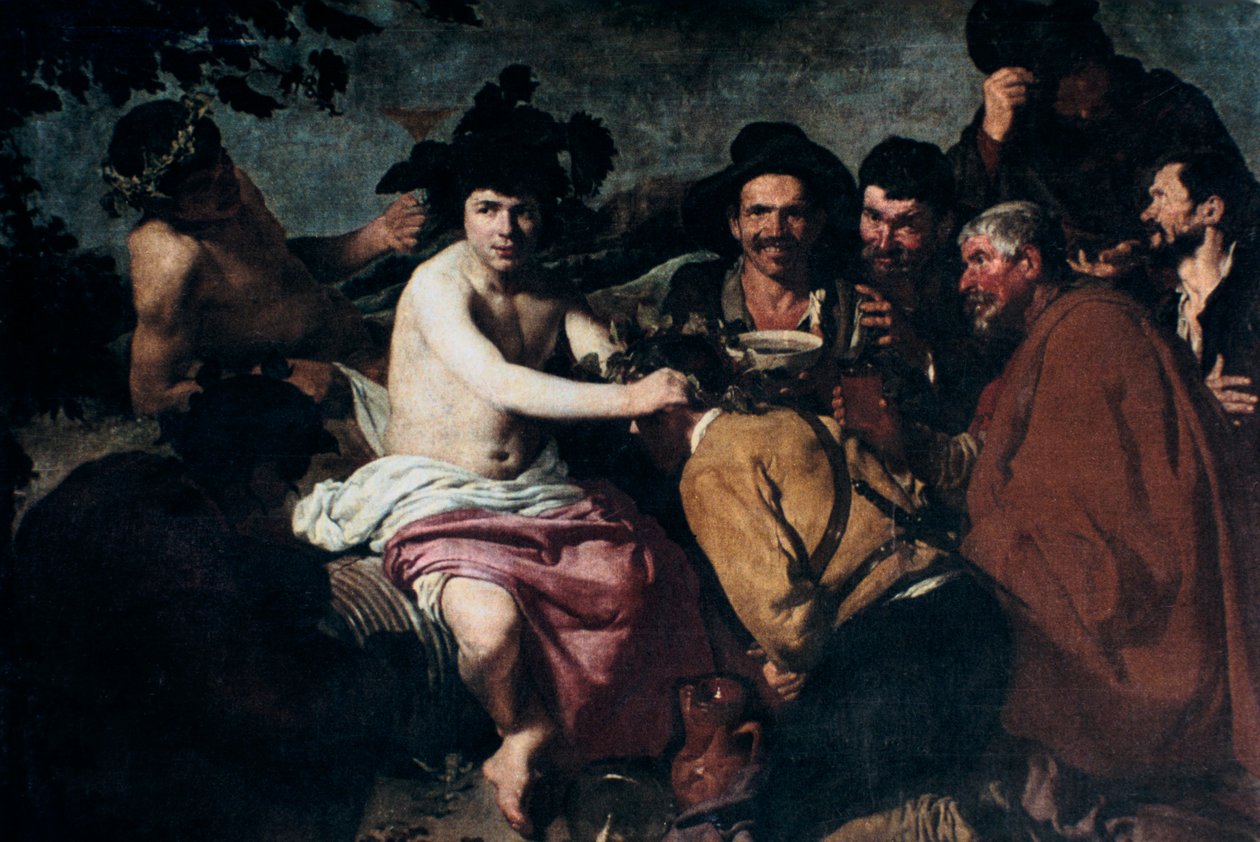 The Triumph of Bacchus or the Drunkards, 1600-tallet. av Diego Velázquez