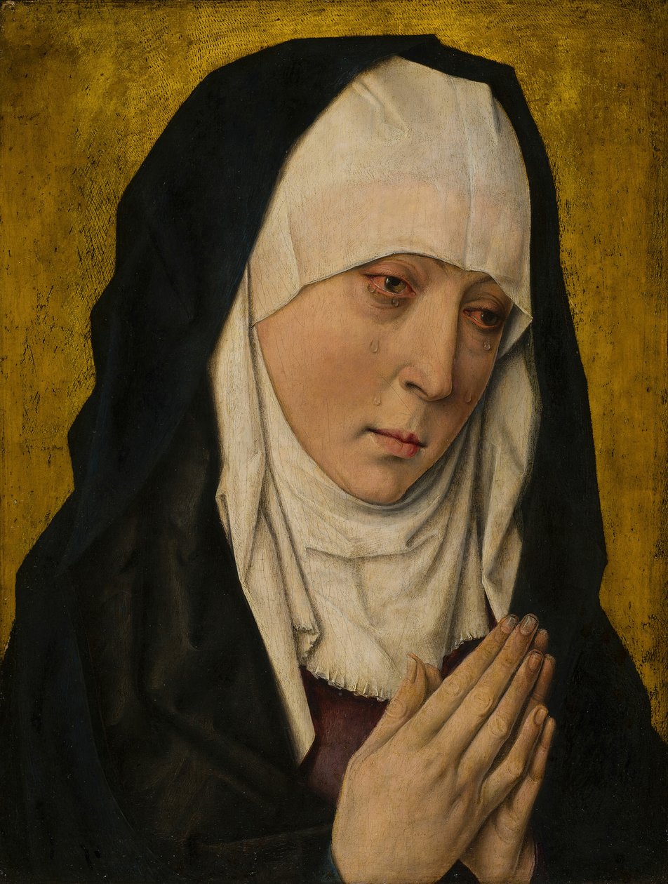 Mater Dolorosa Sorrowing Virgin, 14801500 av Dieric Bouts the Younger