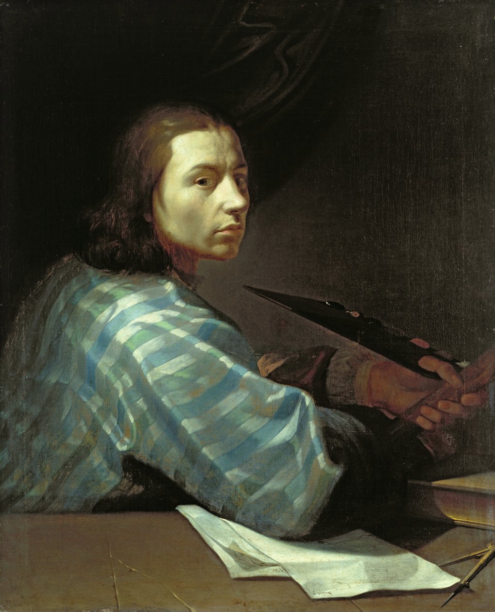 Selvportrett av Dietrich Ernst Andreae