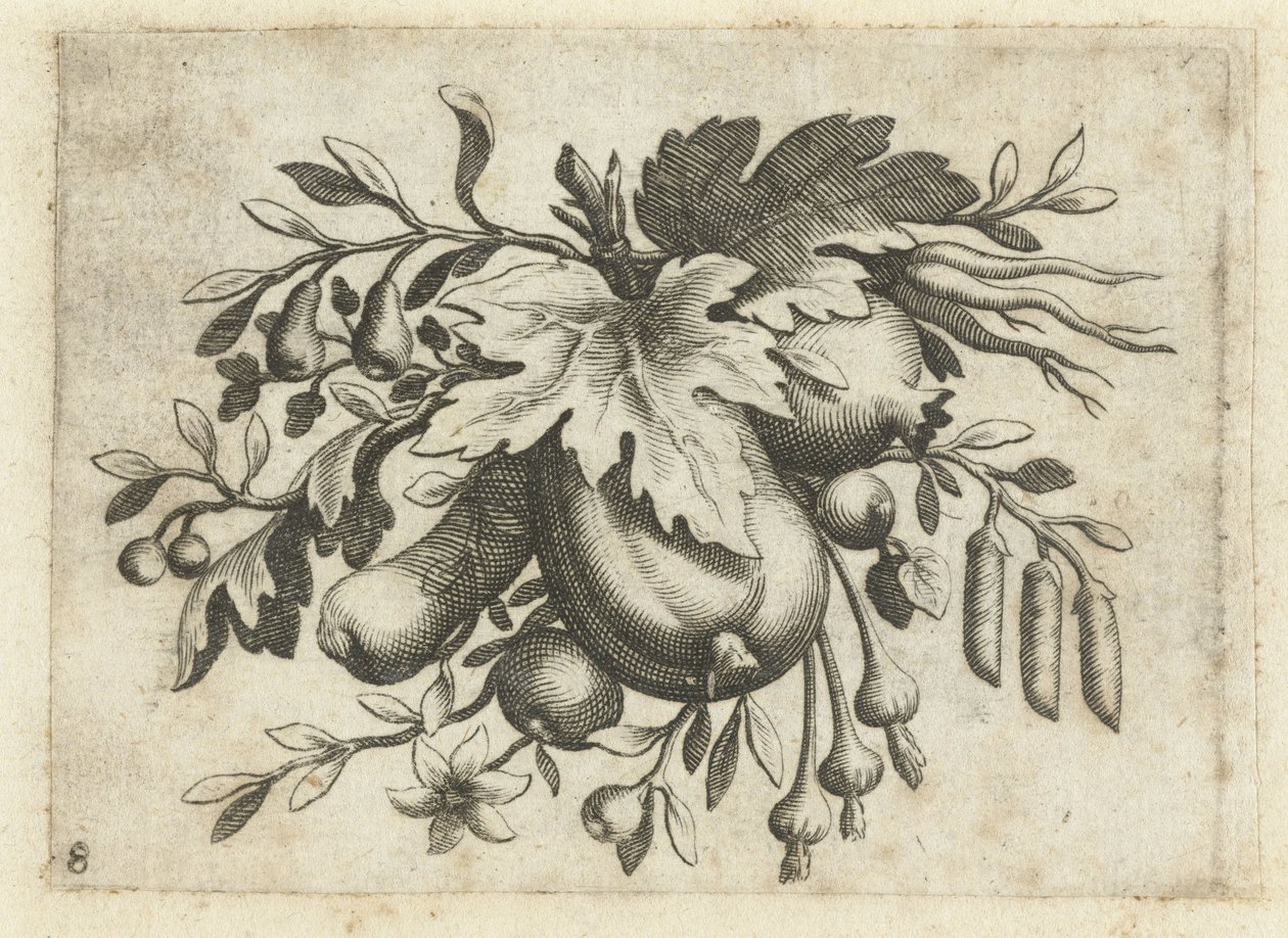 Festoen van Vrutten Liten fruktbok nyttig for reiser (serietittel) av Dietrich Krüger (attributed to)