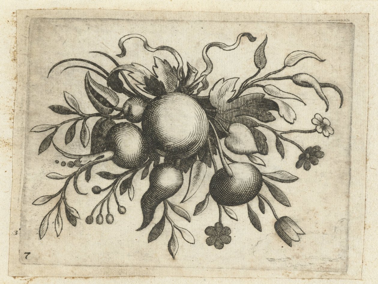 Festoen van Vrutten Liten fruktbok nyttig for reiser (serietittel) av Dietrich Krüger (attributed to)