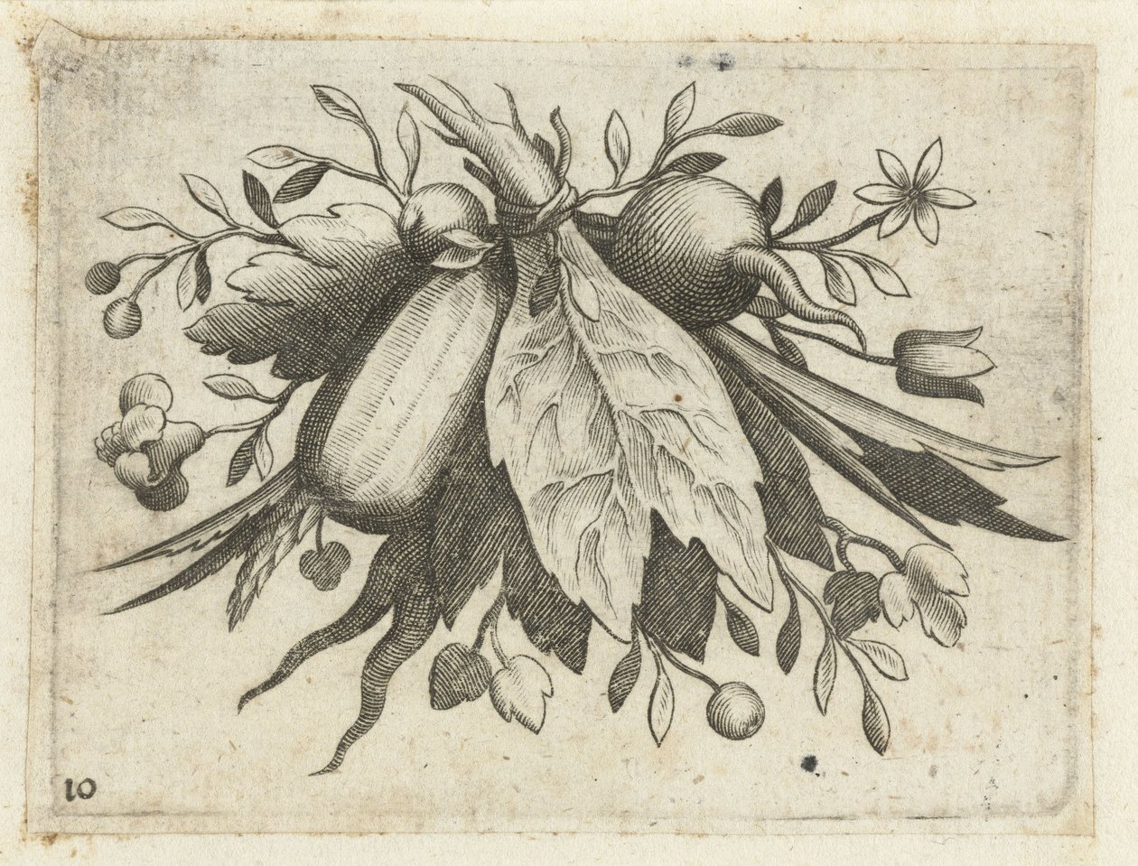 Festoen van Vrutten Liten fruktbok nyttig for reiser (serietittel) av Dietrich Krüger (attributed to)