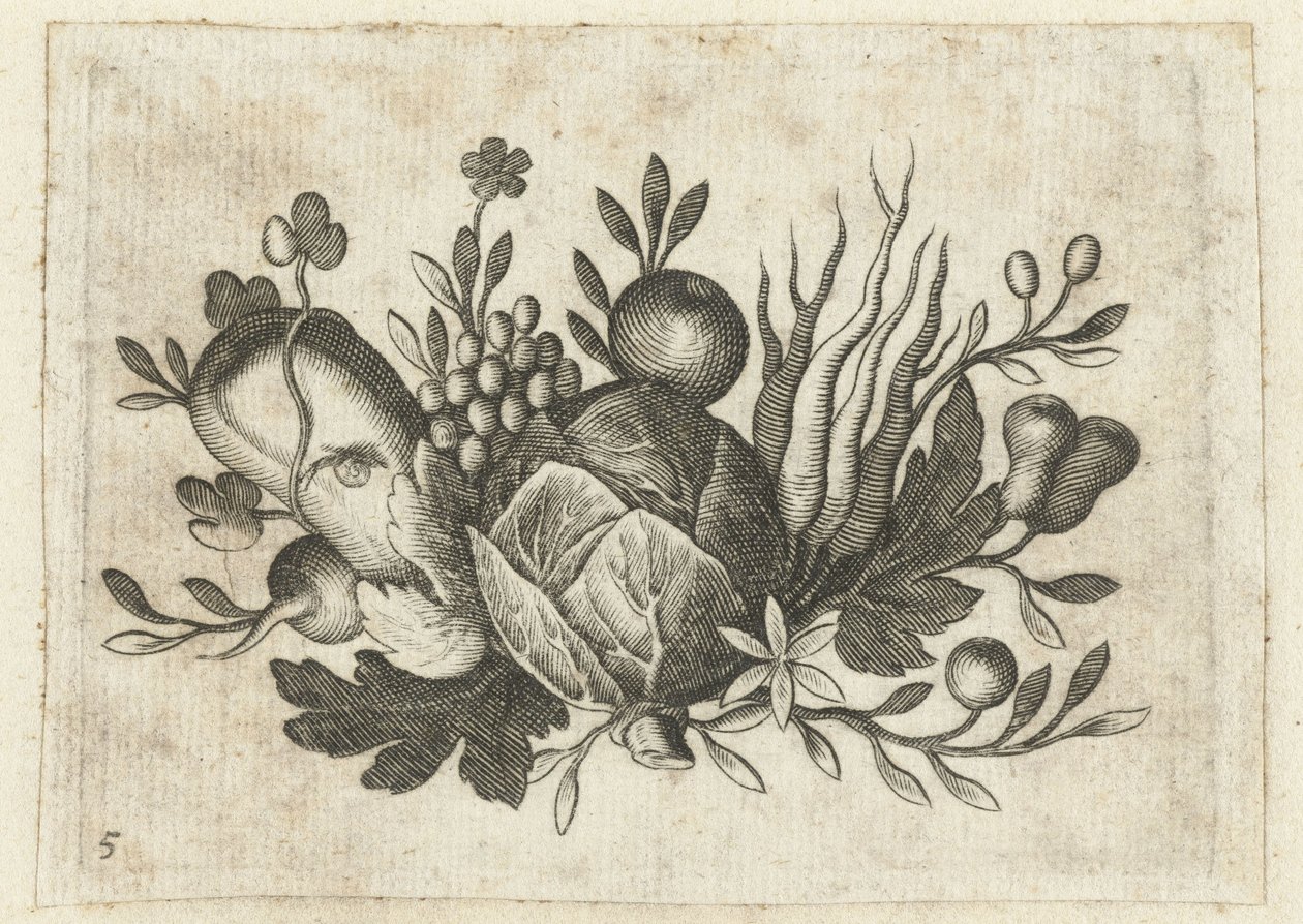 Festoen van Vrutten Liten fruktbok nyttig for reiser (serietittel) av Dietrich Krüger (attributed to)
