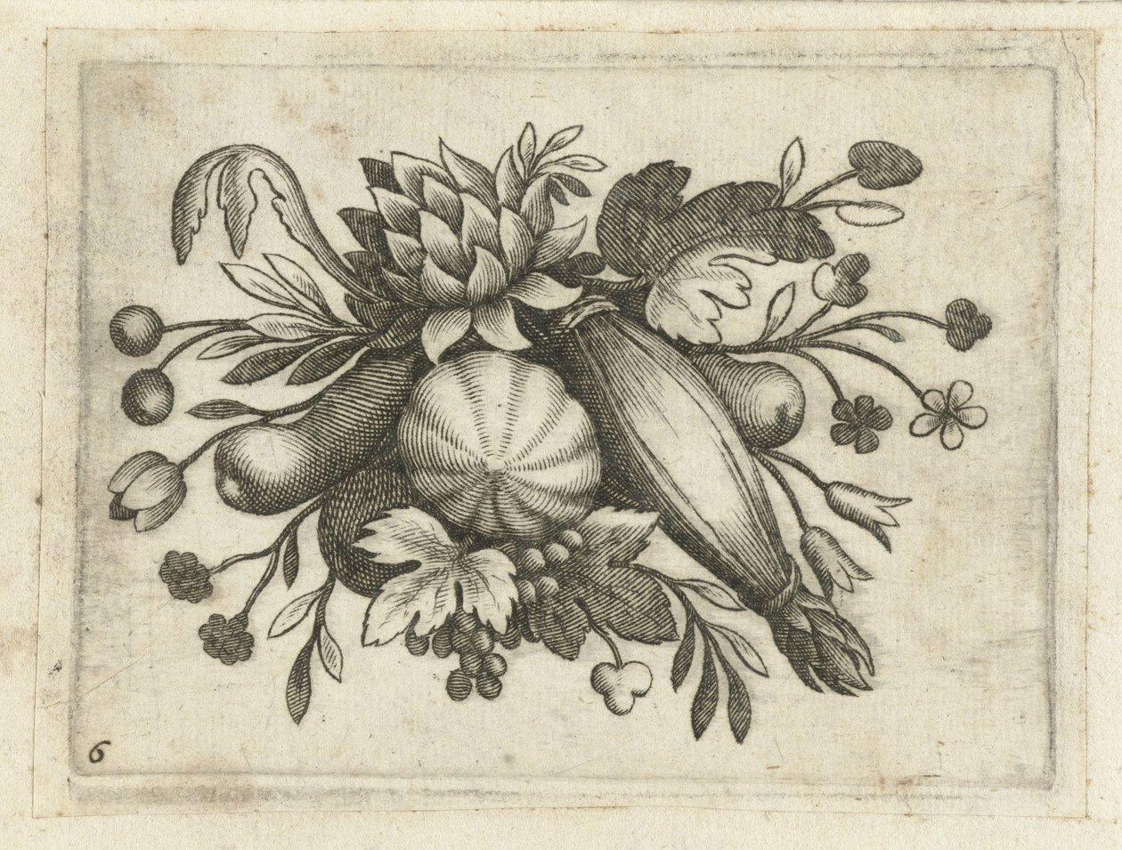 Festoen van Vrutten Liten fruktbok nyttig for reiser (serietittel) av Dietrich Krüger (attributed to)