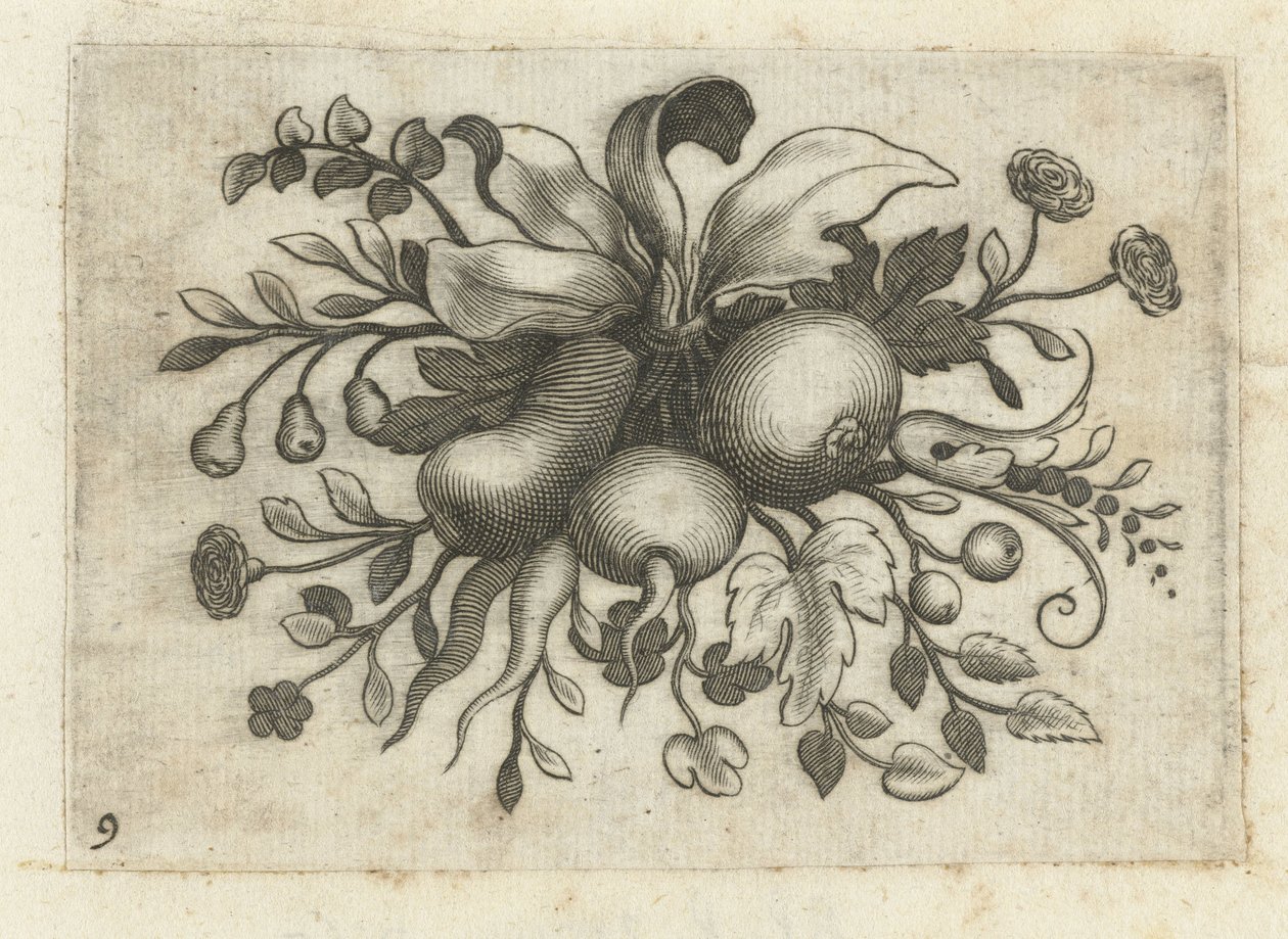 Festoen van Vrutten Liten fruktbok nyttig for reiser (serietittel) av Dietrich Krüger (attributed to)