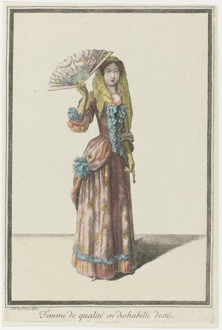 Kvinne av kvalitet i sommer negligee (tittel på objekt) av Dieu de Saint Jean