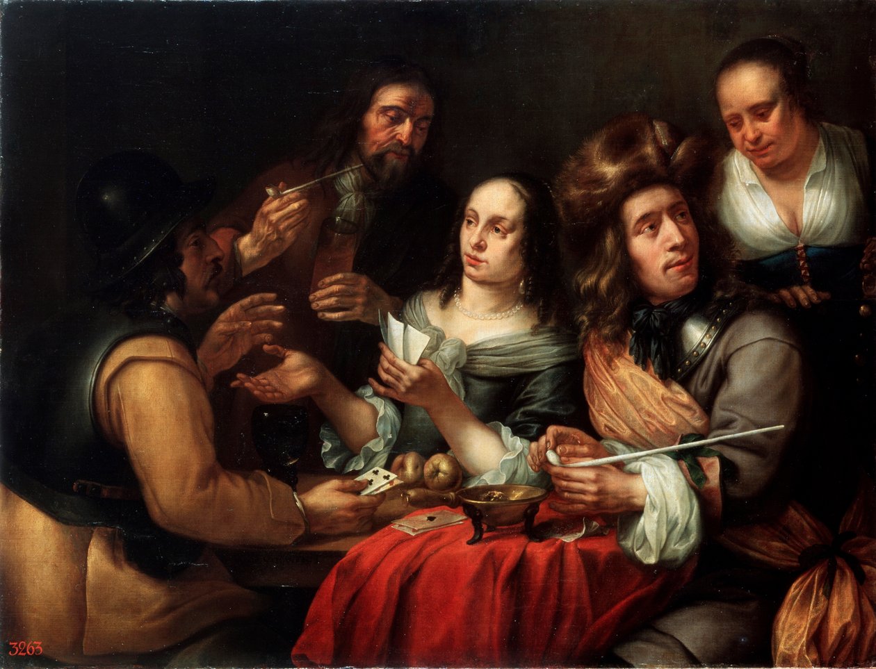 Kortspill, 1600-tallet av Dingeman van der Hagen
