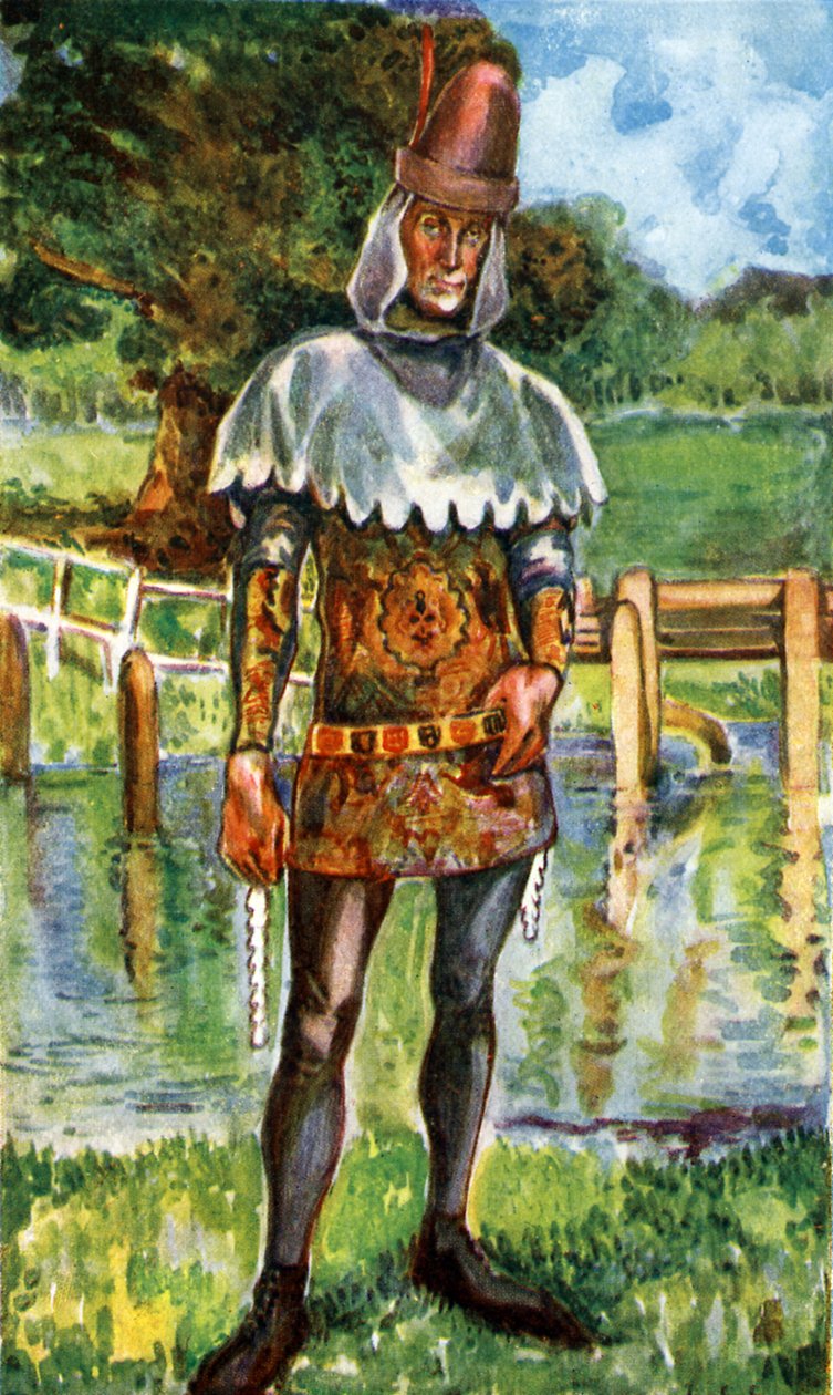 Mannens kostyme under Edward IIIs regjeringstid (1327 -1377) av Dion Clayton Calthrop