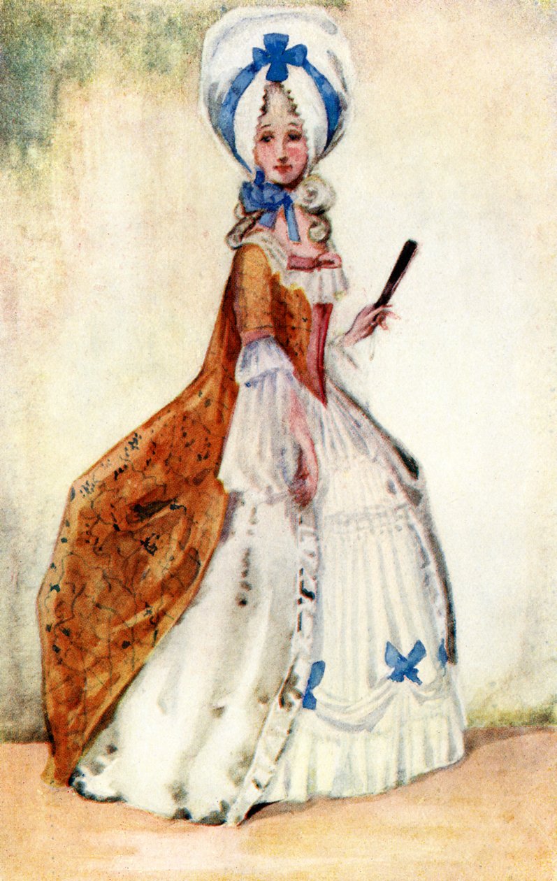 Kvinnekostyme under George III (1760-1820) av Dion Clayton Calthrop