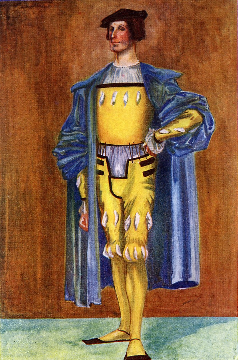Mannens kostyme under Henry VIII (1509-1547) av Dion Clayton Calthrop
