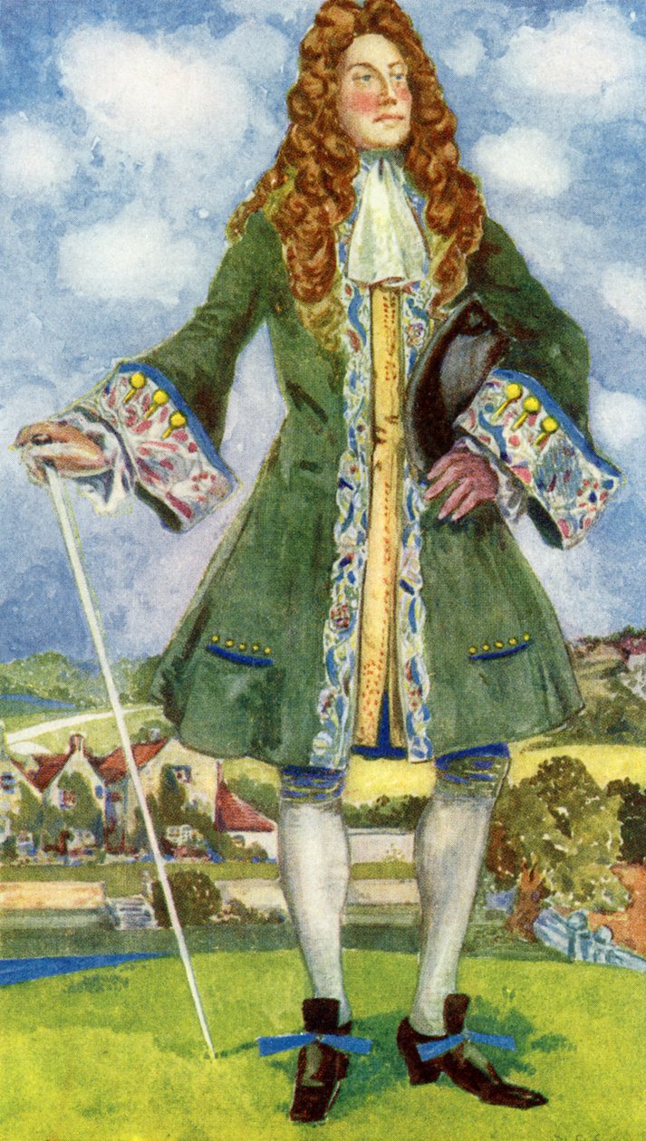 Mannens kostyme under William og Marys regjeringstid (1689-1702) av Dion Clayton Calthrop