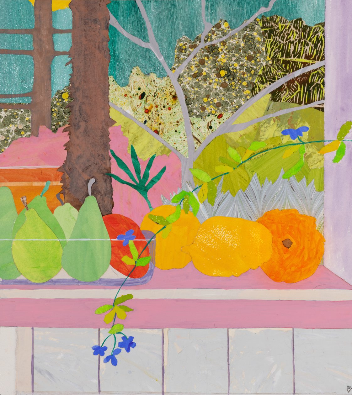 Karantene i paradis (kollasje) av Dione Verulam