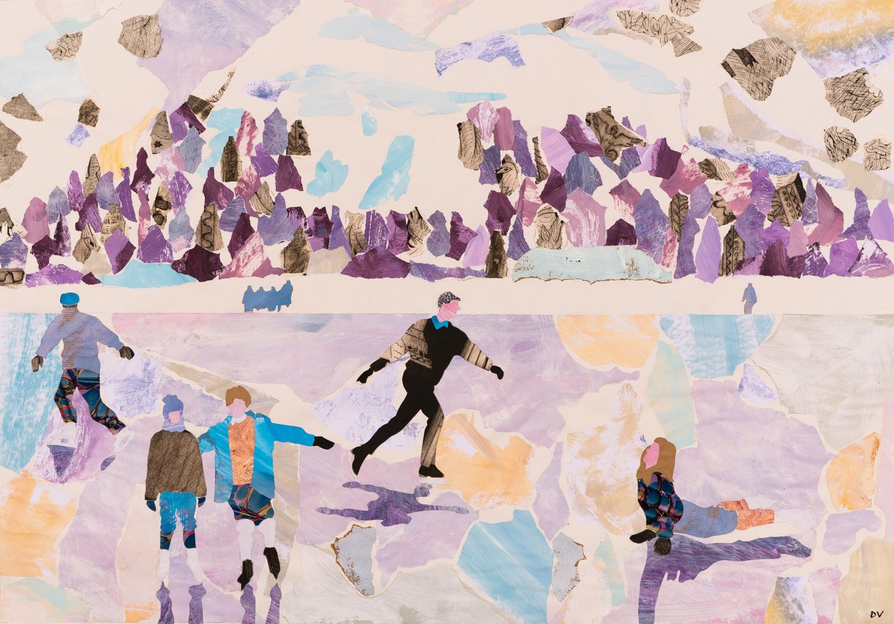 Utendørs skøyting, 2015 (kollasje) av Dione Verulam