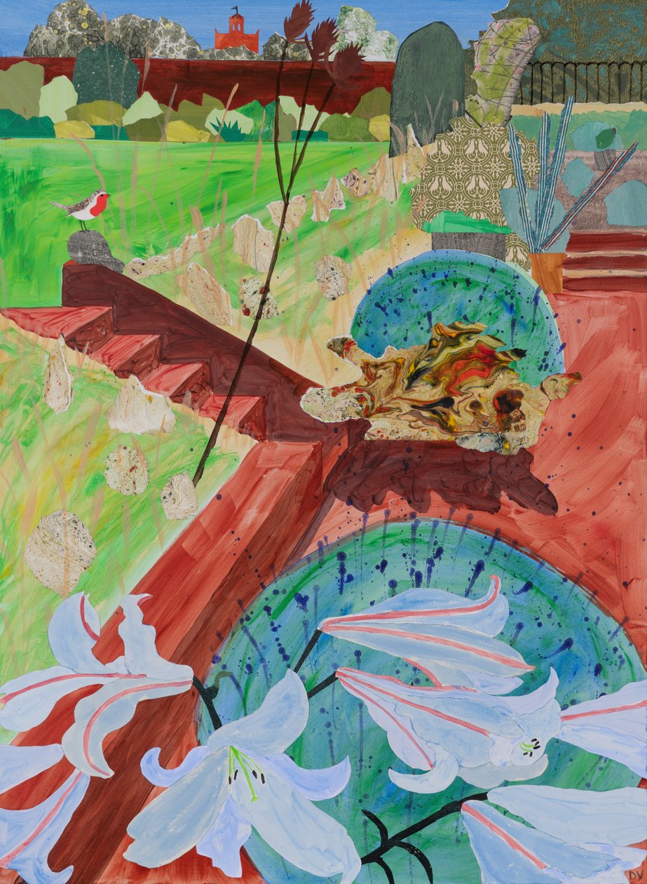 Sommerliljer (kollasje) av Dione Verulam