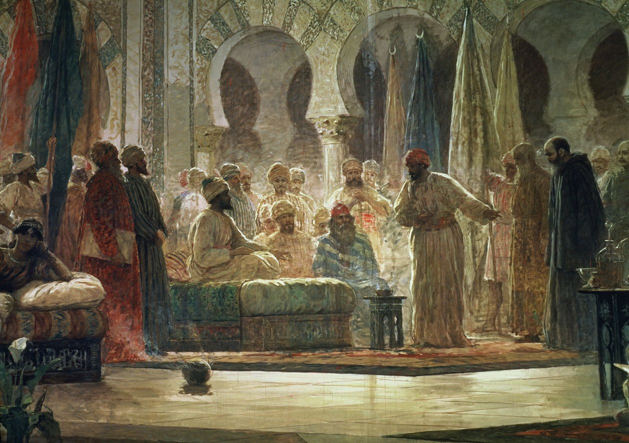 Abd al-Rahman III (891-961) Mottar ambassadøren av Dionisio Baixeras Verdaguer