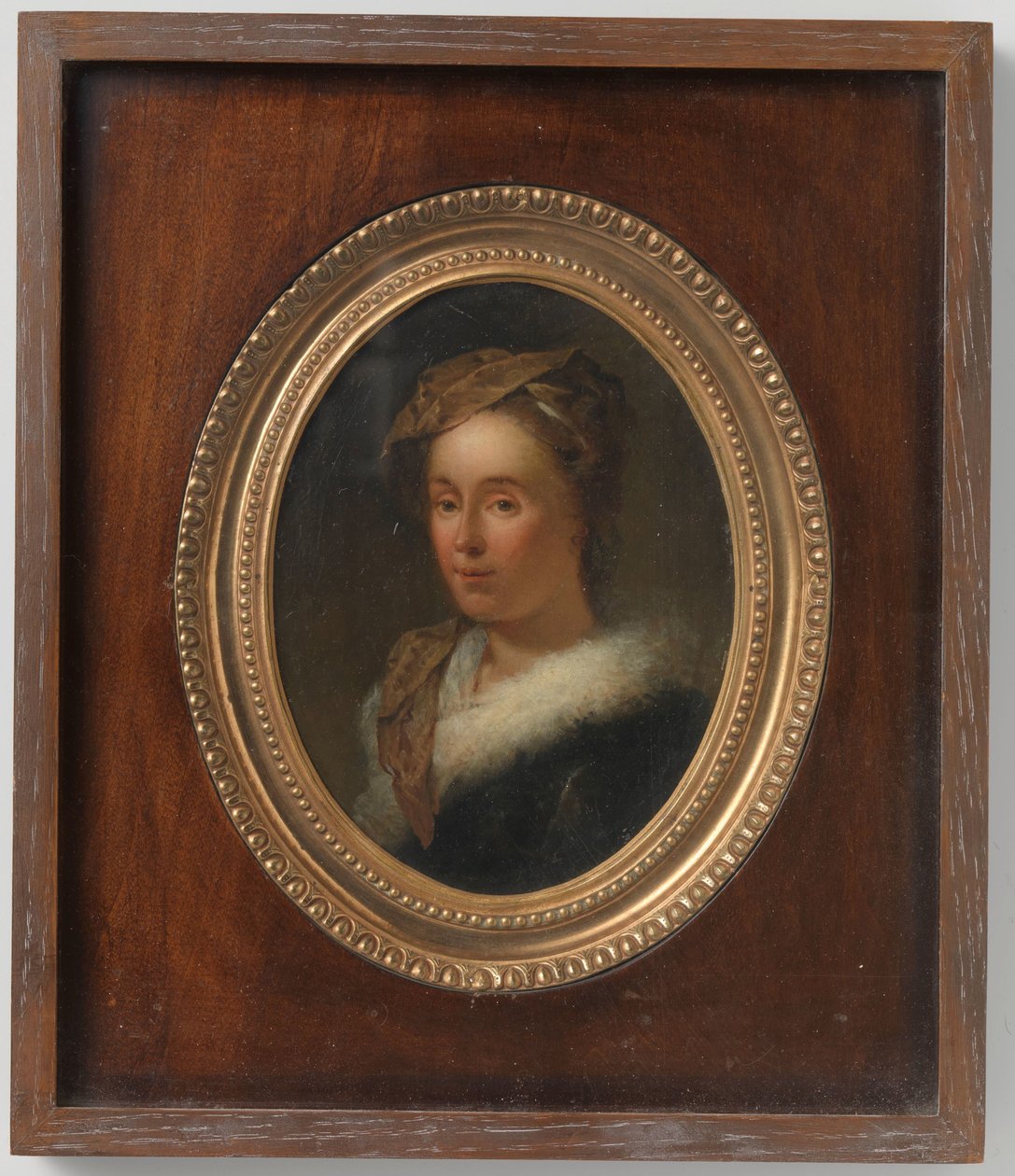 Portrett av Sara Stiermans, kunstnerens kone av Dionys van Nijmegen